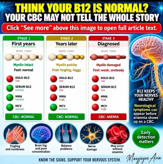 THINK YOUR B12 IS NORMAL? YOUR CBC MAY NOT TELL THE WHOLE STORY
