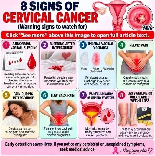 8 SIGNS OF CERVICAL CANCER THAT SHOULD NEVER BE IGNORED