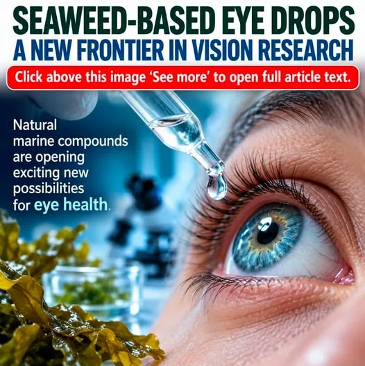 SEAWEED-DERIVED BIOMATERIALS ARE CHANGING THE WAY RESEARCHERS APPROACH EYE TREATMENT