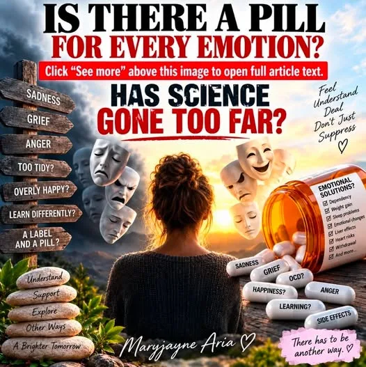 IS THERE A PILL FOR EVERY EMOTION? HAS SCIENCE GONE TOO FAR?