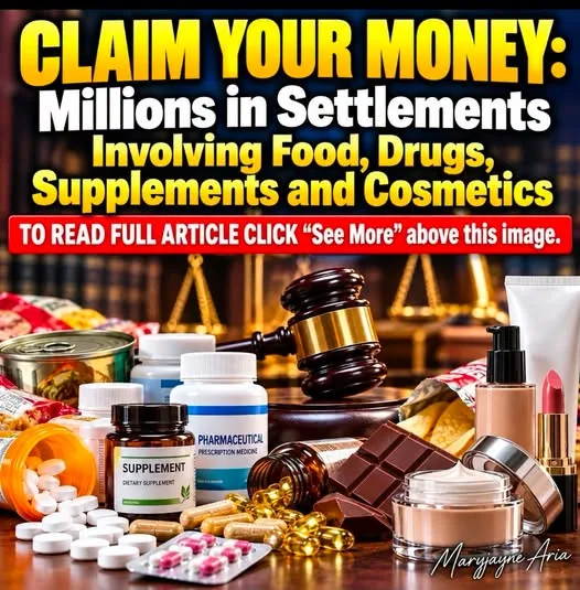 CLAIM YOUR MONEY: Millions in Settlements Involving Food, Drugs, Supplements and Cosmetics